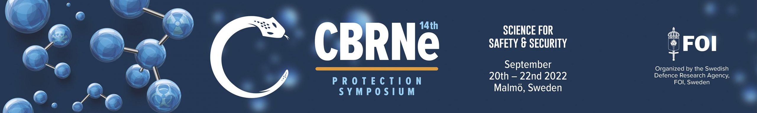 Banner for CBRNe protection symposium