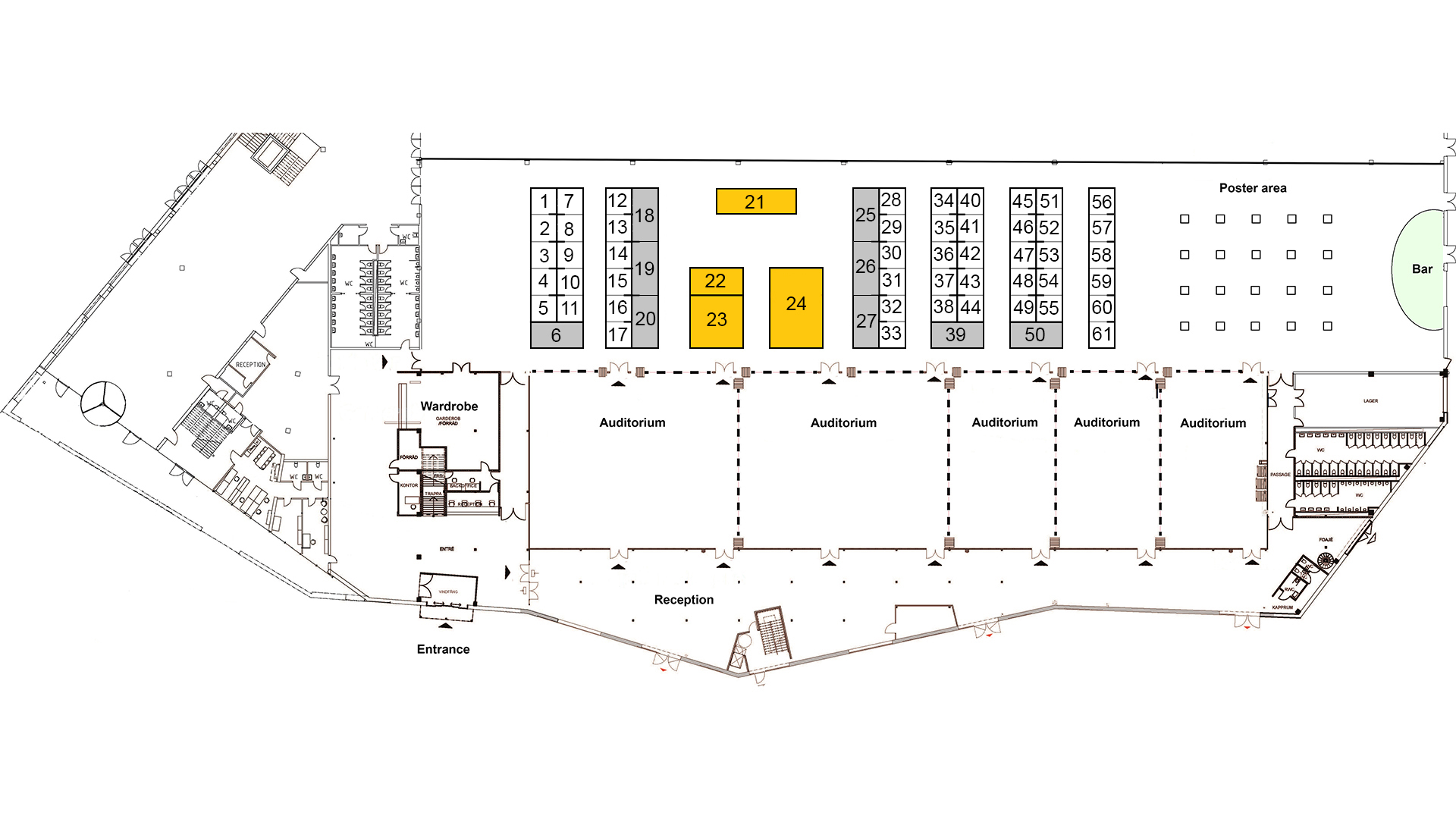 This is the floorplan for the exhibition of CBRNE 2022